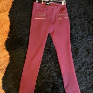 PAIGE Deep burgundy stylish knit pants